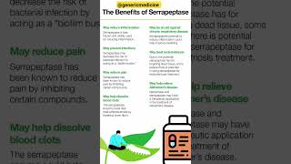 youtubeshorts healthylifestyle genericmedicine  Serratiopeptidase tablets 10mg Uses in English [upl. by Airrehs831]