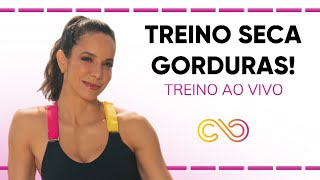 Mega treino seca gorduras  ao vivo Carol Borba [upl. by Ardell]