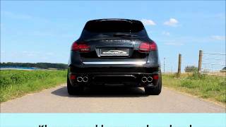 speedART Powerkit 580PS für Porsche 958 Cayenne Turbo mit Klappenauspuff  sport exhaust [upl. by Assenal]