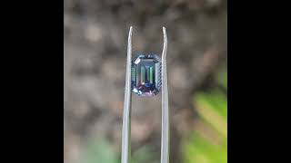 Doveggs 1ct57mm emerald twilight blue moissanite loose stone [upl. by Llenor]