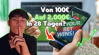 Sportwetten Strategie 100€ Schneeball erklärt  StepbyStep Sportwetten Tipps [upl. by Aronael]