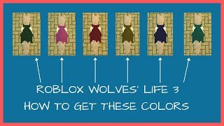 Roblox  Wolves Life 3  How To Make Your Accessories A DarkerLighter Color [upl. by Eelirrem]