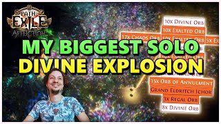 PoE The Ventor story amp my biggest solo divine explosion  Stream Highlights 804 [upl. by Kwei]