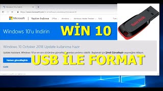 WİN 10 USB İLE FORMAT ATMA DETAYLI [upl. by Deehan37]