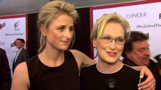 Ricki and The Flash Mamie Gummer amp Meryl Streep Movie Premiere Interview  ScreenSlam [upl. by Erodeht897]