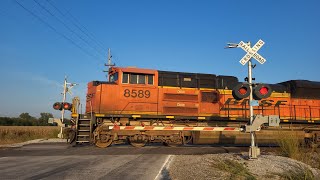 BNSF northbound coal train south of Virden Illinois [upl. by Lodmilla]