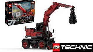 Excavator MOC of the LEGO set 42082 Rough Terrain Crane [upl. by Aya]