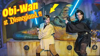 ObiWan Kenobi amp Anakin Skywalker at Star Wars Nite 2022  Disneyland Galaxys Edge Vlog [upl. by Nolad]