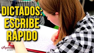 🚗💨 5 CONSEJOS para ESCRIBIR RÁPIDO en un DICTADO  Dictado Real Velocidad Rápida [upl. by Trilley]