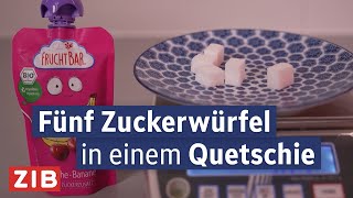 „Quetschies“ Wie gesund ist ObstMus aus dem Sackerl  konkret [upl. by Ennovihs]