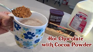 How To Make Hot Chocolate With Hershey’s Cocoa Powder [upl. by Stephanie]