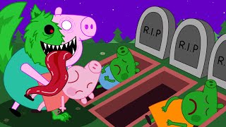 Zombie Apocalypse Daddy Turn Into Werewolf Zombie  Peppa Pig Funny Animation [upl. by Barbra]