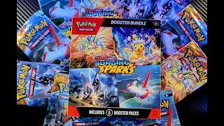 EARLY LOOK AT POKEMON SURGING SPARKS Lets open 3 booster bundles [upl. by Pirri]