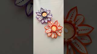 Diwali Diya decoration ideas 😍 shorts diwali diwali2024 [upl. by Sinnoda]