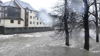 Storm Desmond Fitz Park Keswick  River Greta Part 2 [upl. by Poppas]