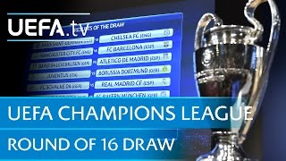 UEFA Champions League round of 16 draw [upl. by Gaskin]