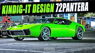 Custom 1972 DeTomaso Pantera by Dave Kindig  Kindig IT Design  SEMA 2022  RoadsterShop Chassis [upl. by Lolita]