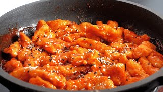 Sweet and sour chicken 💯 Recipe in description [upl. by Macmullin]