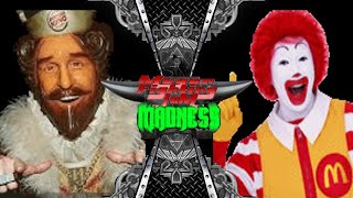 MUGEN FIGHTING JAM MADNESS Burger King vs Ronald McDonald [upl. by Abrahamsen]