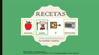 Pictorecetas Manzanas Asadas al Microondas [upl. by Riegel]