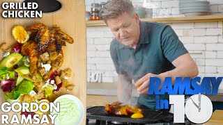 Gordon Ramsays Grilled Chicken in under 10 Minutes [upl. by Lyrehs435]