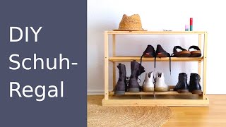 DIY Schuhregal selber bauen  Ordnung machen im Flur [upl. by Niamrahc355]