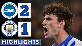 🔵Brighton vs Manchester City 21  All Goals amp Extended HIGHLIGHTS  Premier League [upl. by Ayrad]