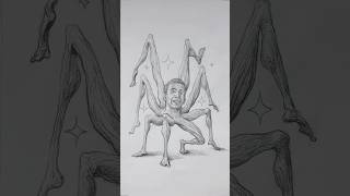 Nicolas Cage in LONGLEGS movie drawing art [upl. by Strain949]