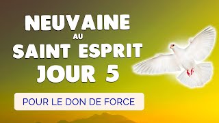 🙏 NEUVAINE au SAINT ESPRIT Jour 5 🔥 Prière pour le DON de FORCE [upl. by Nosreffej]