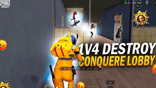 👑 BRAND Destroyed Conquere Lobby by 1v4 🤯 Fight With Rich Squad  Pubg Mobile [upl. by Panta137]