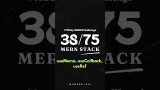 3875 Hooks for Performance Optimization ReactHooks useMemo useCallback useRef MERNChallenge [upl. by Kcirred]