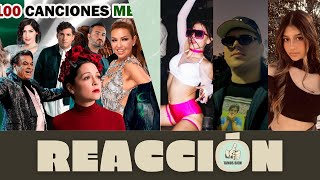 REACCION 🇦🇷  Top 100 Canciones Mexicanas más Vistas en Youtube 2022  Con Jus Marite y Cunco [upl. by Theodora]