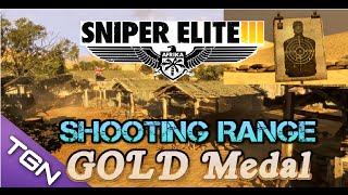 Sniper Elite 3  Gold medal shooting range on expert rifle challenge NEW Walkthrough [upl. by Couture]