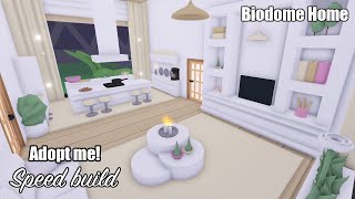 Biodome Home Cute Aesthetic design Living Room Kitchen Pet room in Roblox Adopt me [upl. by Enar]