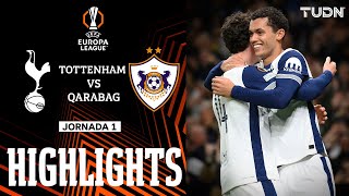 HIGHLIGHTS  Tottenham vs Qarabag  UEFA Europa League 202425  TUDN [upl. by Grishilde]