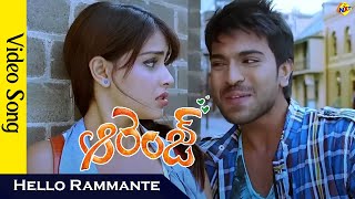 Hello Rammante Video Song  Orangeఆరెంజ్ Telugu Movie Songs  Ram Charan  Vega Music [upl. by Omrellig]