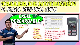 PRIMEROS CÁLCULOS EN LA CARRERA DE NUTRICIÓN   GRASA SIRI [upl. by Immac]