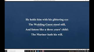 شرح قصيدة The Rime of the Ancient Mariner جزء 1  The Rime of the Ancient Mariner Analysis Part 1 [upl. by Loralie274]