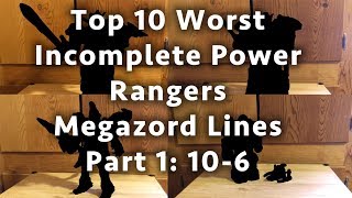 Top 10 Worst Incomplete Power Rangers Megazord Lines Part 1 Soundout Review [upl. by Evelina]