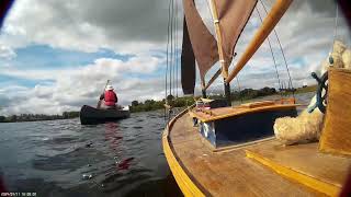 Canoe Selfie from Radio Controlled Yacht Made with Clipchamp [upl. by Zrike568]