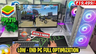 ₹20000 Cheapest Gaming PC full setup Ryzen 5 5600g processor 16gb ram 1tb SSD for Free Fire 🔥 [upl. by Anaidirib]