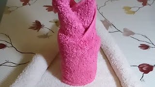 🇹🇷SİMPLE AND EASY TOWEL ART FOLDİNG design art satisfying shortvedio livestream [upl. by Alliber373]