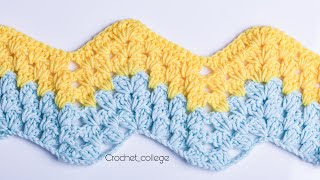 SUPER EASY Crochet Pattern for Beginners 1 ROW REPEAT  ⚡️🎁 LOVELY Crochet Stitch for Baby Blanket [upl. by Lyrehs]