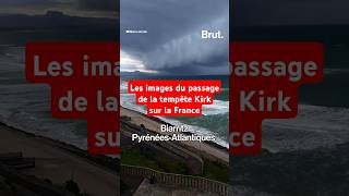 Les images du passage de la tempête Kirk sur la France [upl. by Noned]