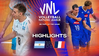 🇦🇷 ARG vs 🇫🇷 FRA  Highlights Week 2  Mens VNL 2023 [upl. by Aramot820]