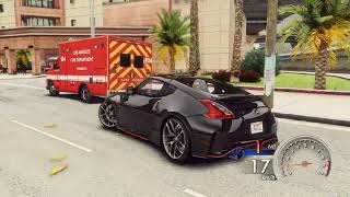 GTA 5 Real Life Graphics Mod Concept And Enhanced Realistic Reflection Gameplay  Nissan Z370 Drive [upl. by Dnomzed]