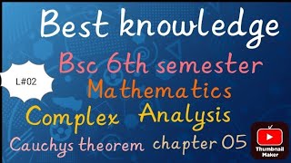 Cauchys Integral formulas Cauchys theoremcomplex Analysis Bsc 6th semester maths chapter 05 [upl. by Wahkuna798]