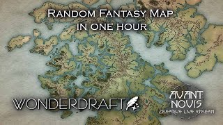 Random Map in one hourish Using Wonderdraft [upl. by Breeze]