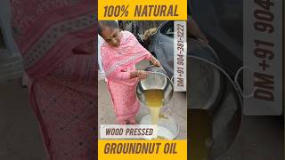 100Natural groundnut oilmarachekkuoil groundnutoilcoldpressedoilpeanutoil foodwoodpressedoil [upl. by Sammie]