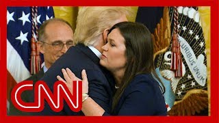 Watch Trump say goodbye to Sarah Sanders [upl. by Zink]